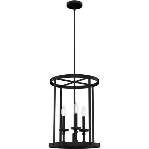 Briargrove 3 Light 15 inch Matte Black Foyer Pendant Ceiling Light