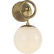 Alora Mood Fiore 1 Light 6 inch Brushed Gold Bath Vanity Light Wall Light
