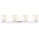 Apria 4 Light 33 inch Polished Chrome Bathroom Vanity Light Wall Light