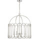 Stella 4 Light 24 inch Polished Nickel Pendant Ceiling Light