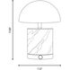 Cora 9.88 inch 2.30 watt Brass Portable Rechargeable Table Lamp Portable Light, Coco & Dash