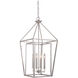 Hudson 4 Light 15.75 inch Polished Nickel Foyer Light Ceiling Light, Large