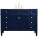Williams 48 X 35 inch Blue and Brush Gold Vanity Sink Set