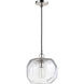 Saria 1 Light 12 inch Polished Nickel Mini Pendant Ceiling Light