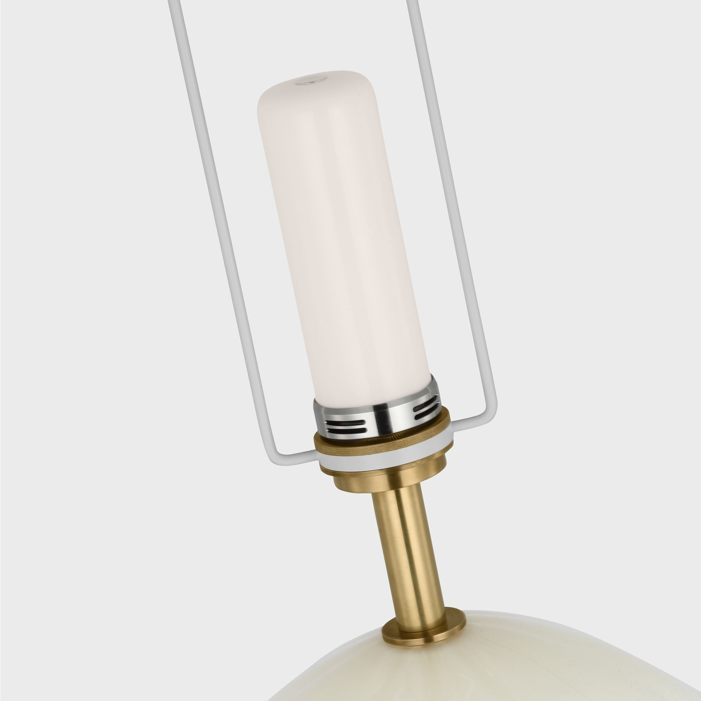 Julie Neill Talia 29.25 inch 5.00 watt White Glass Cordless Table Lamp Portable Light, Medium