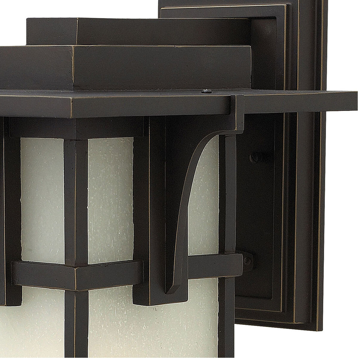Manhattan LED 12 inch Oil Rubbed Bronze Outdoor Wall Lantern, Small