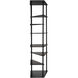 Everest Matte Black Bookcase