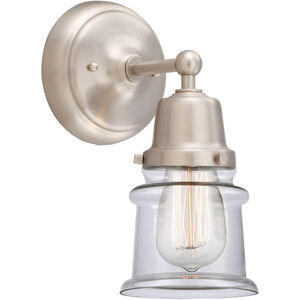Aditi Small Canton LED 5 inch Brushed Satin Nickel Sconce Wall Light, Aditi