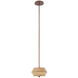 Sunrise 2 Light 10 inch Classic Bronze Mini Pendant Ceiling Light