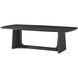 Repose 134 X 47 inch Charcoal Oak Extension Dining Table, Wooden