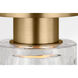 C&M by Chapman & Myers Holsted 1 Light 5 inch Estate Brass Flush Mount Ceiling Light
