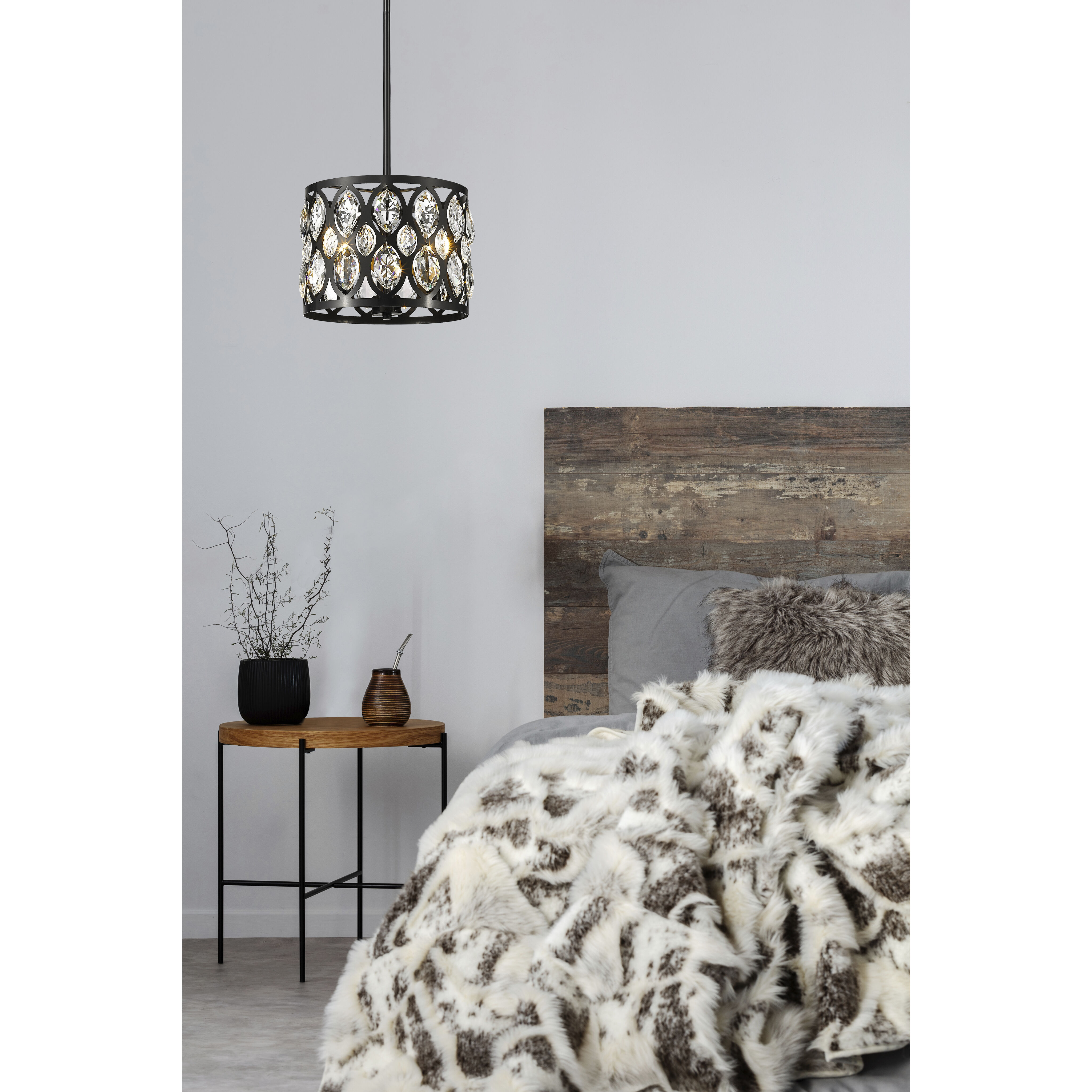 Dealey 3 Light 11.25 inch Matte Black Chandelier Ceiling Light
