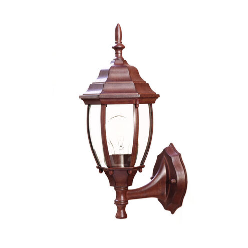 Wexford 1 Light 16 inch Burled Walnut Exterior Wall Mount