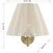 Rosa 1 Light 12.5 inch Noble Brass Wall Sconce Wall Light