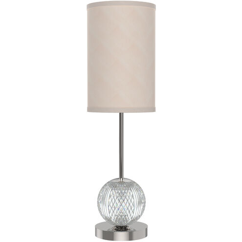 Marni 21.5 inch 12.00 watt Polished Nickel and White Linen Table Lamp Portable Light