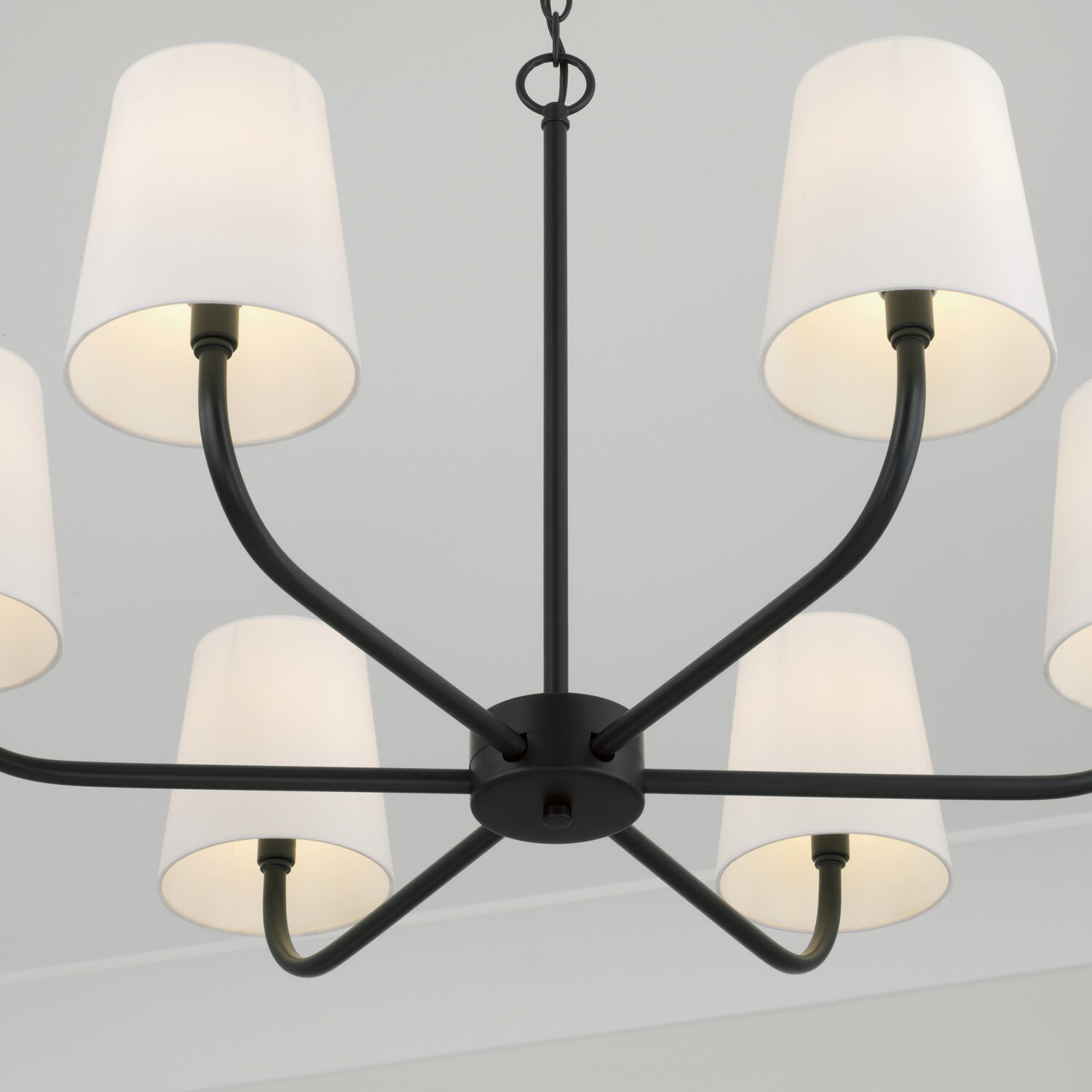 Brody 6 Light 34.5 inch Matte Black Chandelier Ceiling Light