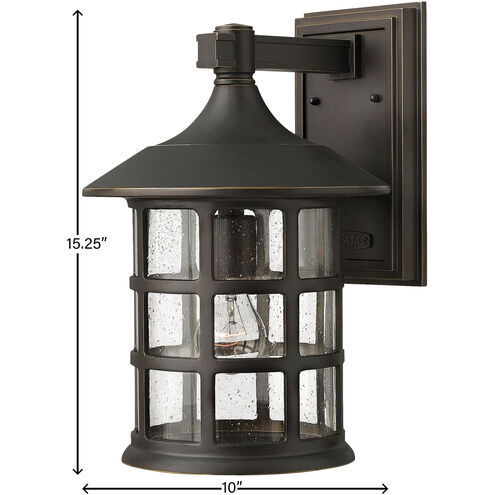 Freeport LED 15 inch Oil Rubbed Bronze Outdoor Wall Mount Lantern, Large