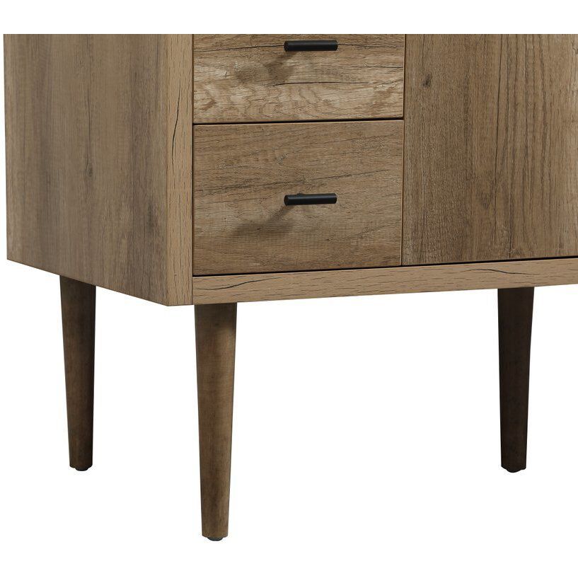 Cyrus 48 X 22 X 34 inch Natural Oak Vanity Sink Set