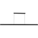 Alora Mood Dottie 60 inch Matte Black Linear Pendant Ceiling Light