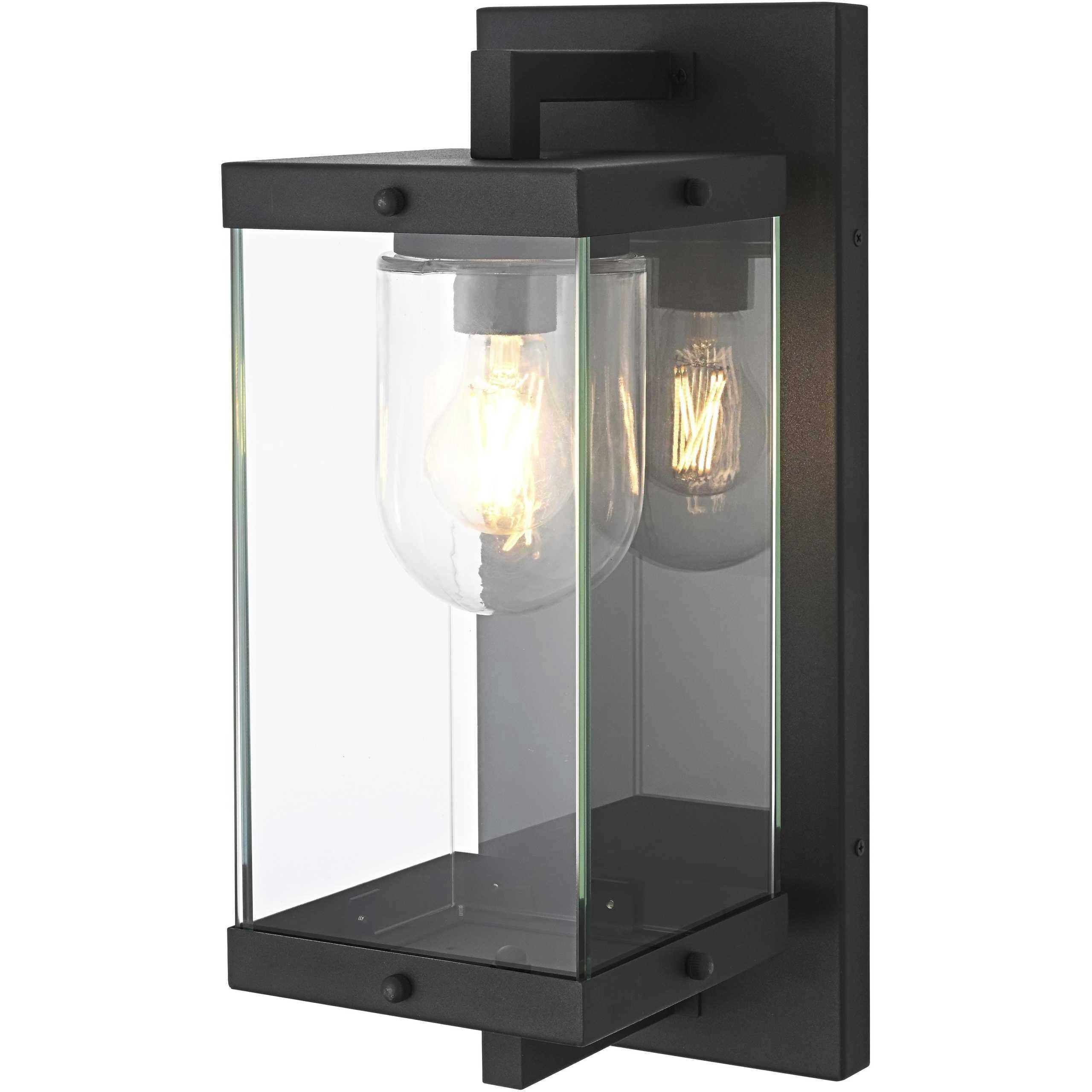 Keaton 1 Light 17 inch Black Outdoor Wall Sconce