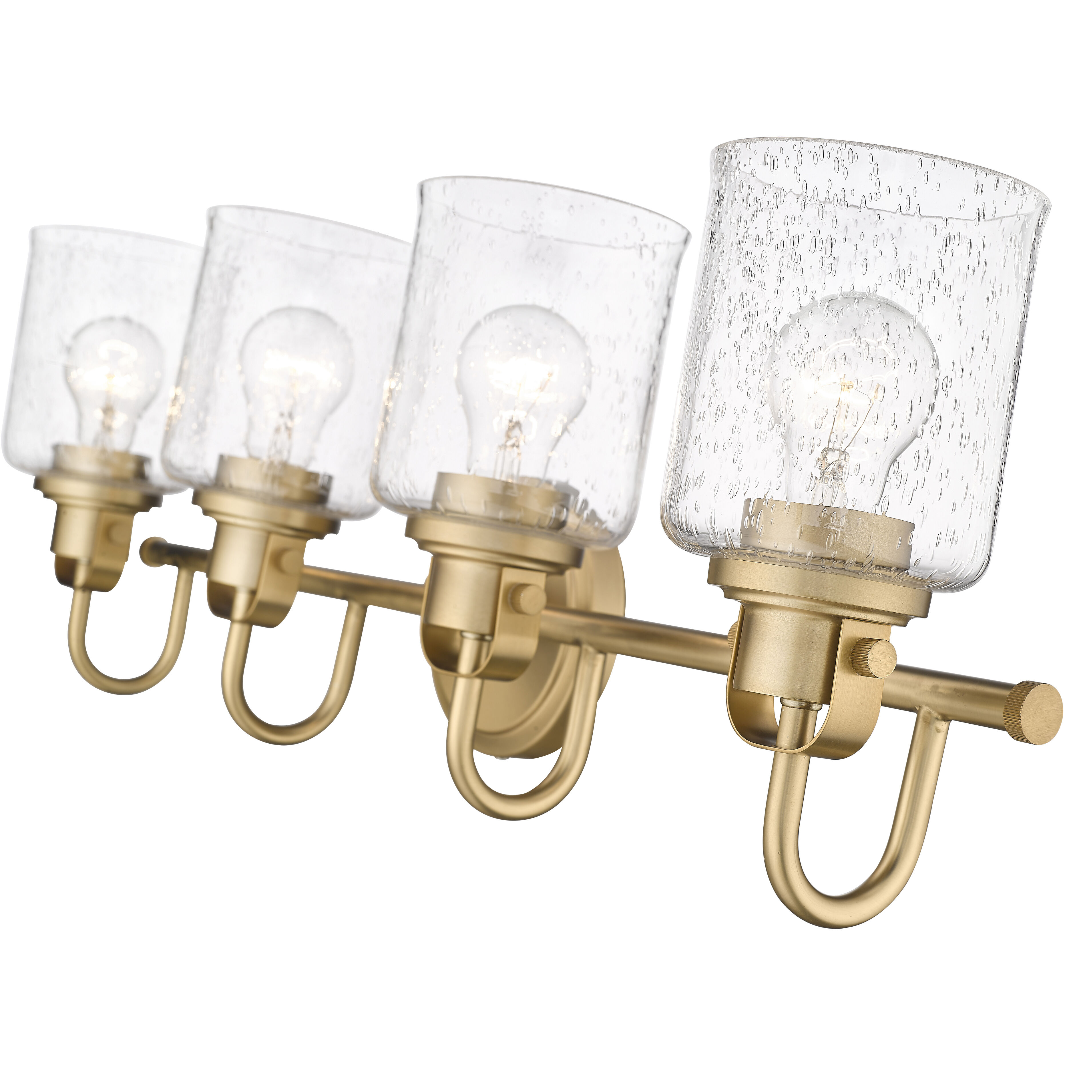 Kinsley 4 Light 28 inch Heirloom Gold Vanity Wall Light in Heritage Gold