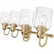 Kinsley 4 Light 28 inch Heirloom Gold Vanity Wall Light in Heritage Gold