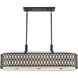 Vistaview 6 Light 42 inch English Bronze Linear Chandelier Ceiling Light