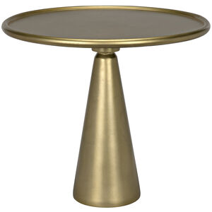 Hiro 17 X 17 inch Antique Brass Side Table, Short