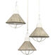 Cape May 3 Light 21 inch White Coral Pendant Ceiling Light