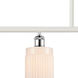 Ballston Hadley 4 Light 48 inch White and Polished Chrome Island Light Ceiling Light in Matte White Glass, Ballston