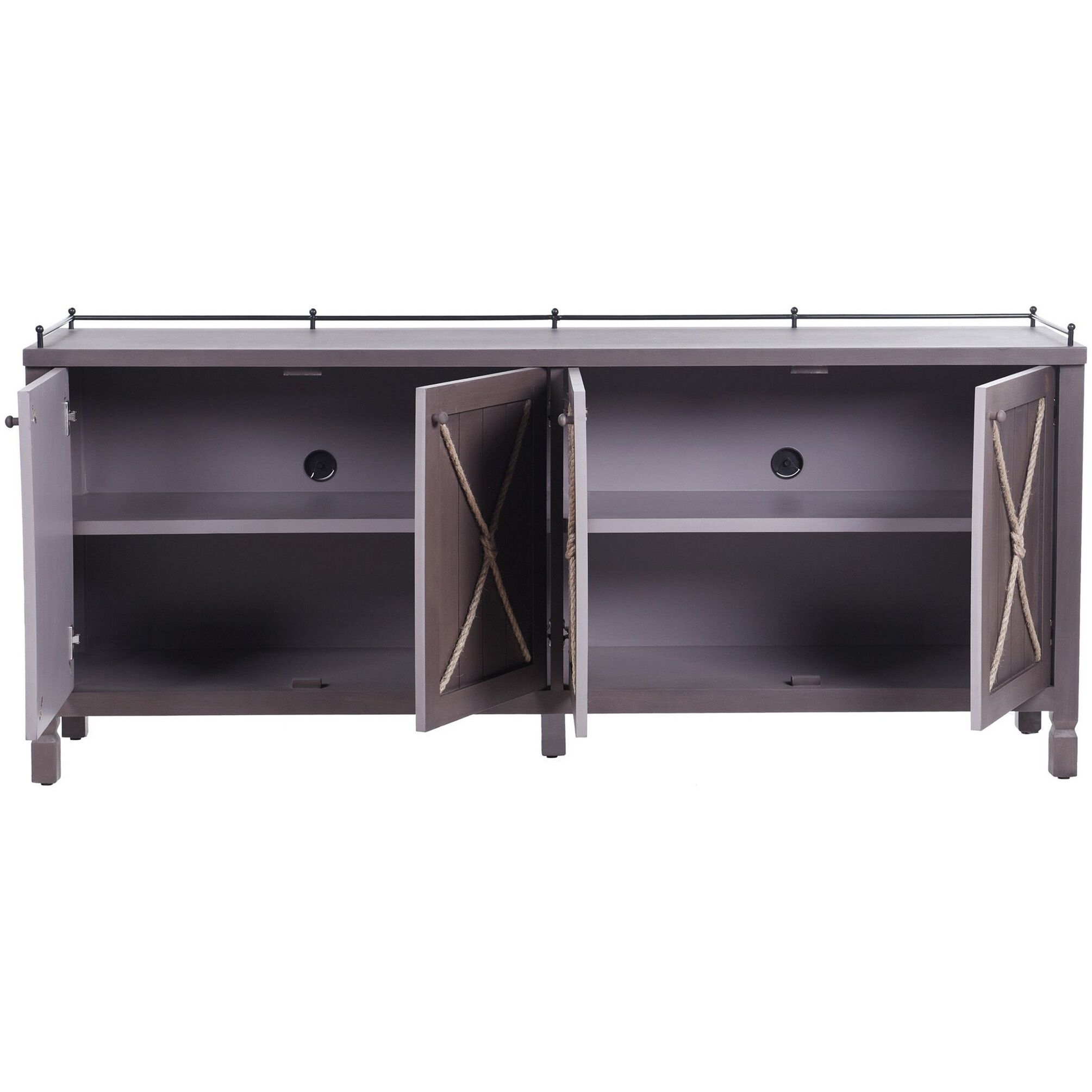 Hector 16.93 inch Brown and Natural Sideboard