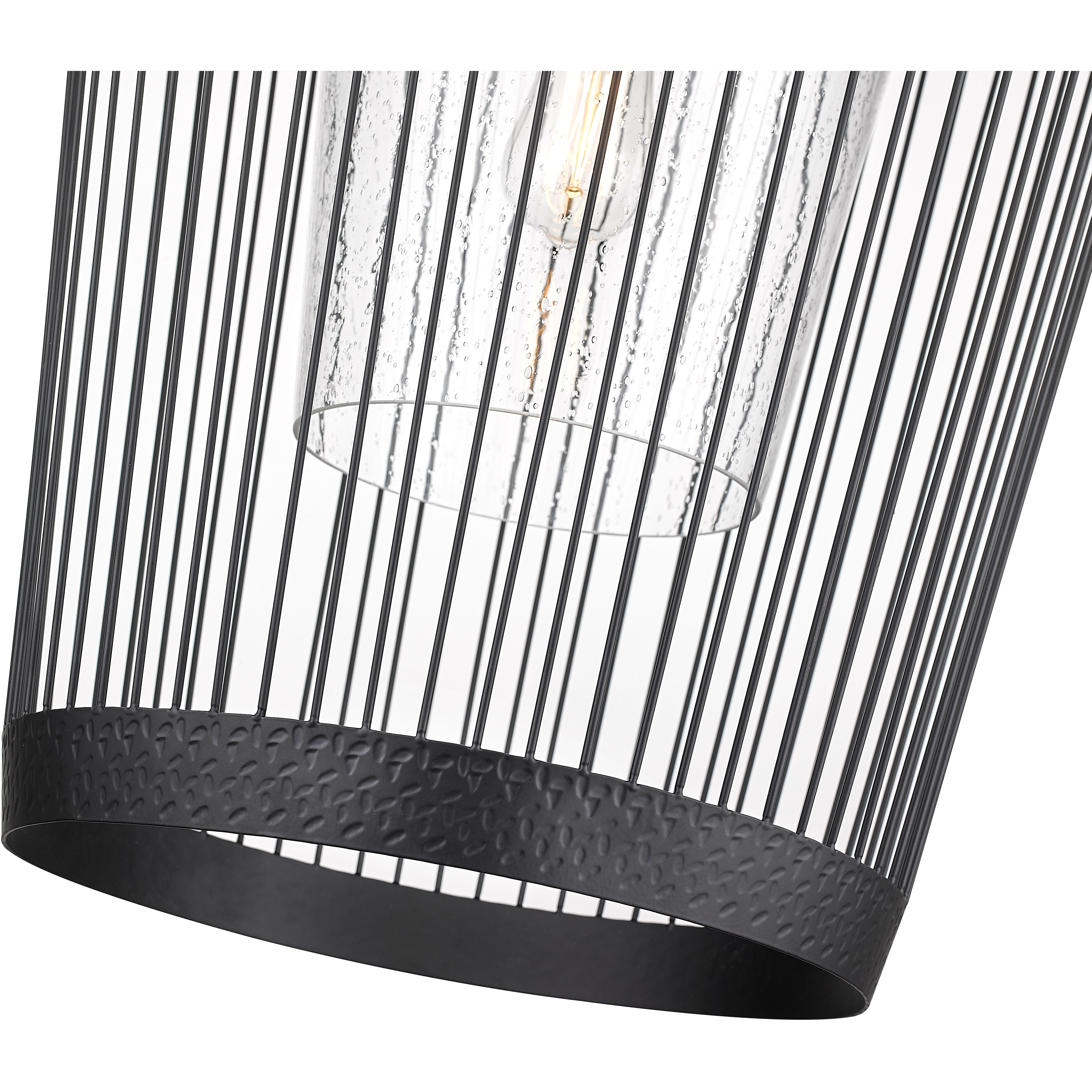 Lido 1 Light 18.5 inch Matte Black Pendant Ceiling Light