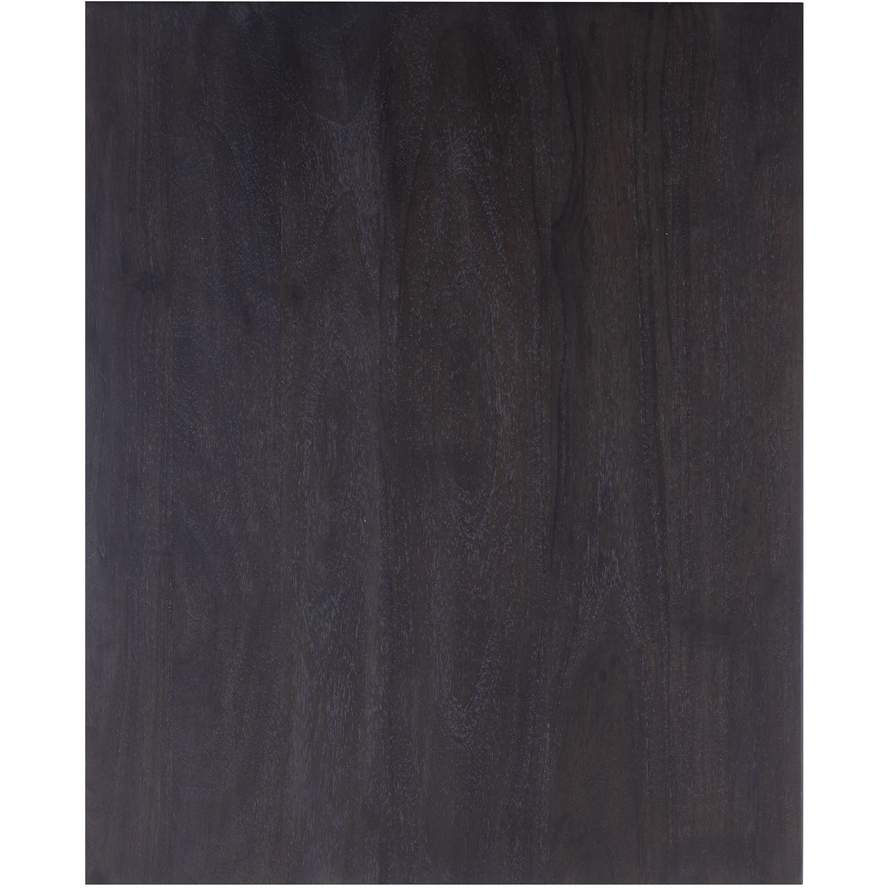 Carrick 26 X 24 inch Dark Brown with Brass and Clear Nesting Table, Set of 2