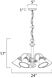 Malaga 5 Light 24 inch Satin Nickel Chandelier Ceiling Light