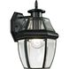Ashford 1 Light 12 inch Black Outdoor Wall Sconce, Small