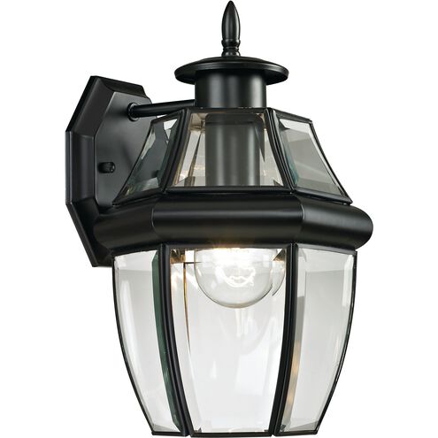 Ashford 1 Light 12 inch Black Outdoor Wall Sconce, Small