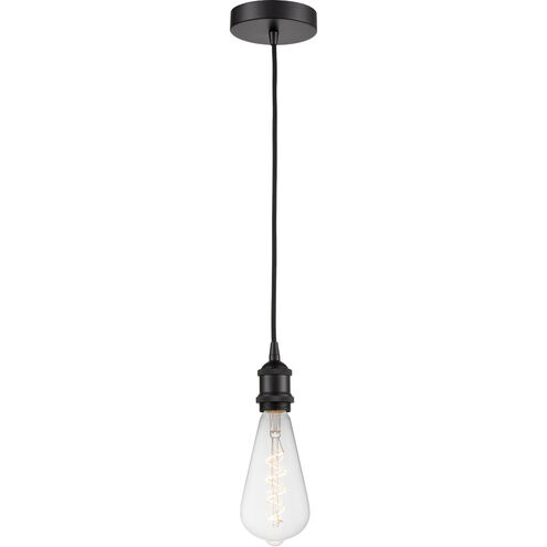 Ballston Edison LED 3.75 inch Matte Black Mini Pendant Ceiling Light, Ballston