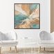 Tranquil Blend Turquoise and Teal and Orange and White Canvas, The Studio
