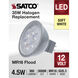 Lumos LED 4.5 watt 12 3000K Light Bulb, MR LED