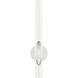 Acra 1 Light 5 inch Shiny White ADA ADA Single Sconce Wall Light