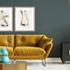 Abstract Collection Champagne Gold Block Contemporary Framed Art