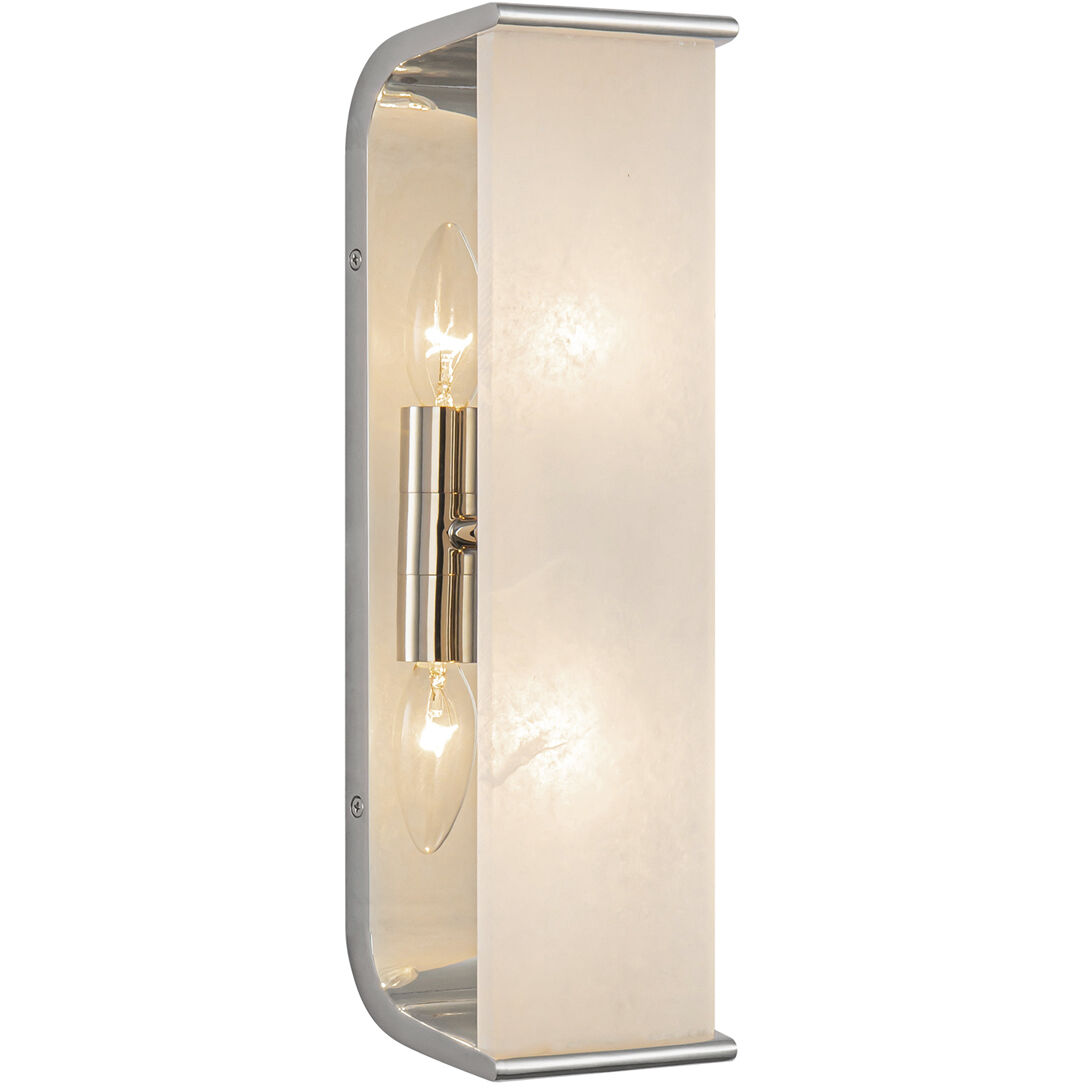 Abbott Wall/Vanity Light Wall Light in Polished Nickel