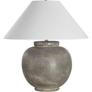 Olivia 25 inch 8.5 watt Olive Wash Table Lamp Portable Light