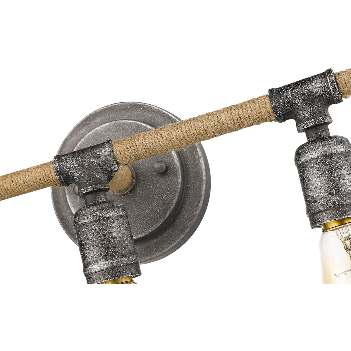 Grayson 3 Light 18 inch Antique Gray Vanity Light Wall Light