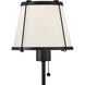 Clarke 1 Light 7.25 inch Black Sconce Wall Light