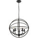 Octavia 5 Light 20 inch Dark Brown Pendant Ceiling Light