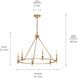 Carrick 6 Light Champagne Bronze Chandelier Ceiling Light, 1 Tier Small