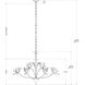 Paradiso 9 Light 39.5 inch Contemporary Silver Leaf and Contemporary Gold Leaf and Contemporary Gold Chandelier Ceiling Light