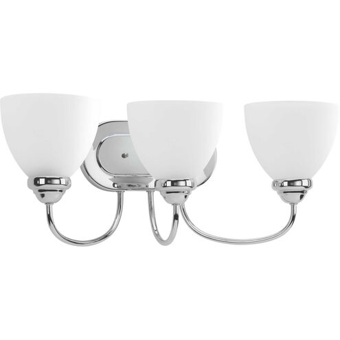 Heart 3 Light 21.63 inch Polished Chrome Bath Vanity Wall Light