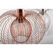 Jasmine 1 Light 12 inch Polished Copper Pendant Ceiling Light